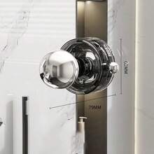 Multifunctional Acrylic Suction Cup Door Handle Suitable For Cabinets, Drawers, Windows, Kitchen And Bathroom Sliding Doors - Multifunctional Glass-Like Furniture Pull Handle, Seamless Handle, Strong Vacuum Suction Handle, Suitable For Kitchen, Bathroom, Bedroom, Refrigerator, Indoor And Outdoor Universal - Multicolor - View 8