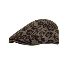 New Fashion Elegant Artistic Denim Bucket Hat For Women, Versatile Bucket Hat With Large Brim, Face-Slimming Design - Leopard Print Baseball Cap - View 5
