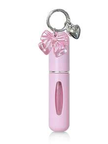 1/2/4-Piece Bow Pendant Perfume Spray Bottle With Key Chain, Bottom Filled Perfume Bottle, 5ml Travel Portable Perfume Bottle, Reusable, Ideal Gift For Ladies, Back-To-School Gift For Girls, Mini Perfume, Travel Bottle Set - Multicolor - View 11