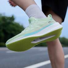 XTEP Men's New Shock-Absorbing Support Lightweight Breathable Mesh Running Shoes - Jelly Green - View 6