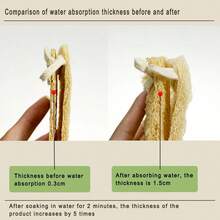 1/2/4/6pcs Loofah Exfoliating Body Brush - Gentle Bath Sponge, Suitable For Men & Women, Daily Use Or Kitchen Cleaning - Luffa Pancake - View 3
