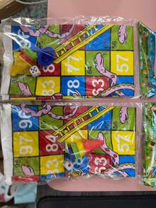 2 Sets Snakes And Ladders Board Game - Ideal For Game And Strategy Skill Development, Perfect Outdoor Game Holiday Gift (Random Color And Style Pieces) - Multicolor - View 3