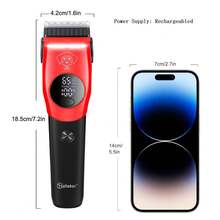 Hatteker 1pc Pet Hair Clipper For Large Dogs And Cats, USB Rechargeable Adjustable Speed Grooming Trimmer For Pet Shop - View 3