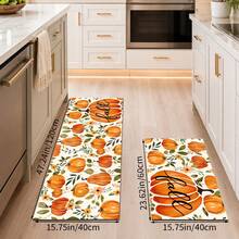 1pc Colorful Pumpkin Pattern Diatomaceous Earth Kitchen Drain Mat, Quick-Drying Absorbent Non-Slip Coffee Machine Mat And Dish Drying Mat, Suitable For Kitchen Countertop And Home Decor - Multicolor - View 11