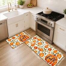 1pc Colorful Pumpkin Pattern Diatomaceous Earth Kitchen Drain Mat, Quick-Drying Absorbent Non-Slip Coffee Machine Mat And Dish Drying Mat, Suitable For Kitchen Countertop And Home Decor - Multicolor - View 7
