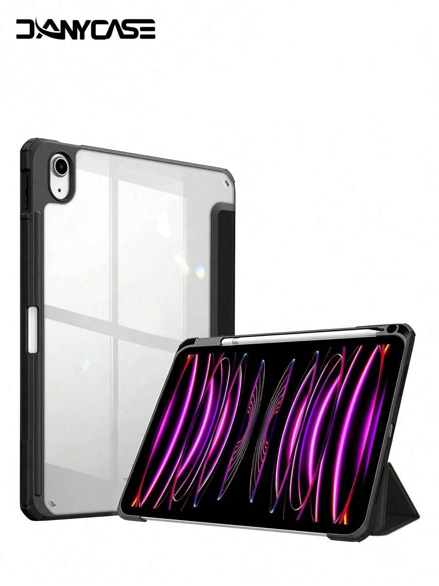 DANYCASE 兼容第 11 代 A16、Air 11/13 M3 2025、Mini 7/6、Air 11/13 M2 2024、Pro 11/13 M4 2024、第 7/8/9 代 10.2 英寸、Air 4、Air 5 10.9 英寸、第 10 代 - 黑色 - 查看 1