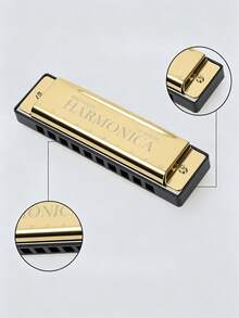 1/2/3pcs 10-Hole High-Quality C Key Harmonica - Polished Durable Hard Case - Suitable For Beginners, Professionals And Halloween/Christmas Gifts - Multicolor - View 7