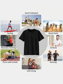 T-shirts för män - Svart - Visa 6