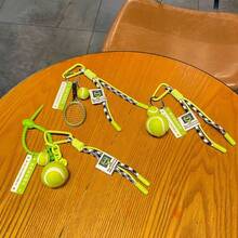 Creative Popular Tennis Bag Charm Lanyard Keychain Pendant Tennis Sports Series Premium Woven Rope Charm Accessory Sports Style Accessory First Choice - Multicolor - View 5