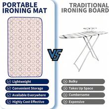 1pc Portable Foldable Heat-Resistant Ironing Pad - Non-Slip PP Material, Multi-Surface Applicable, Space-Saving Foldable Ironing Board Alternative, Travel & Outdoor Design, With Door-Hanging Iron Rack, Suitable For Travel, Home, Dorm, Apartment, Hotel - Multicolor - View 3