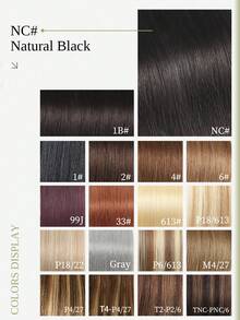 DNE HAIR 10片/包 貼片式接髮 100%真髮 自然黑直髮 14-22英吋長度 絲滑無痕隱形 高品質厚髮尾 健康真髮接髮 適合細髮、沙龍使用及所有女性/女孩日常配戴 - SNatural - 查看 7