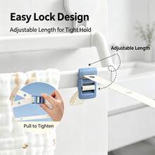 Travel Portable Clothes Drying Rope, 3.5M Adjustable Wind Resistant Clothesline With 6 Hooks For CampingTrip Cruise Hotel Backpacking Laundry Supplies - Multicolor - View 4