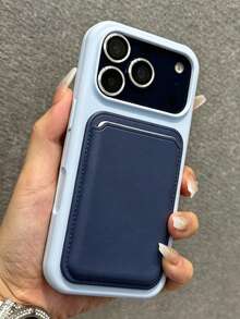 Light Blue Case + Dark Blue Card Holder