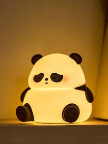 GLOOPRO Panda Night Light, Children's Nursery Decor Lamp, Bedside Lamp, Sleep Aid Light, Nursing Light, 3-Level Adjustable Brightness, Touch Sensor, USB Rechargeable, Type-C Interface, Fun Office Desk Bedroom Lamp, Birthday Christmas Gift - Panda Night Light - View 7