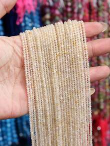 1串天然黃水晶刻面圓珠 2/3/4mm 珠飾手工DIY手鍊串珠配件 - 彩色 - 查看 13