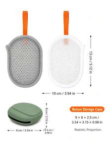 5PCS (4*Soap Foaming Mesh + 1*Portable Storage Box) Hanging Soap Foaming Mesh, Bathroom Soap Storage Foaming Bag, Free Portable Storage Bag - Multicolor - View 4