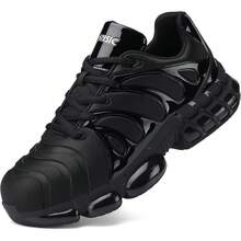 Steel Toe Shoes For Men Indestructible Work Shoes Lightweight Steel Toe Sneakers  Non Slip Safety Shoes Puncture Proof Composite Toe Shoes - Black - View 5