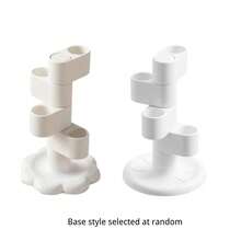 1pc 360° Rotating Pen Holder, Toothbrush Holder, Marker Organizer, White Desktop Pencil Storage, Holds 4 Pens, Compact Office Desk Organizer And Workspace Accessory - A - View 10