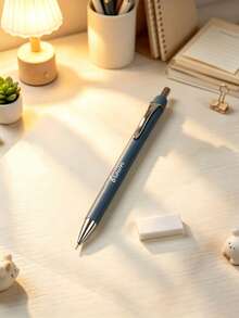 Customized Text Logo Personalized Solid Color Pencil, Customized Morandi Color Student Minimalist Click Pencil, Customized Advertising Pencil, Graduation Season Customized Souvenir Gift Pencil, Back To School Season Gift Pen Perfect Gift For Friends, Teachers, Family And Colleagues - Multicolor 2 - View 8