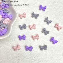 10mm Acrylic Macaron Color Small Bow DIY Mobile Phone Chain Hair Accessories With Separated Beads Accessories Material Loose Beads - Multicolor - View 14