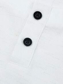 Men's Casual Versatile Linen White Apricot T-Shirt - White - View 6