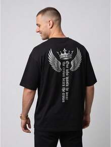 Men T-Shirts - 黑色 - 查看 1