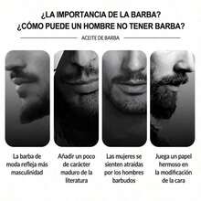 Aceite para barba MOPOYAT de cuarta generación: Un aceite para el cuidado de la barba que realza tu estilo. Limpia y acondiciona profundamente la barba, y no contiene alcohol. - 1 pieza - Ver 5