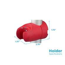 Handheld Shower Holder Attachment For Bath Seats And Transfer Benches Universal Mount For Bath Stool, Shower Commode And Chairs, Adjustable, Secure, Easy Install Bathroom Accessory - Red - View 5