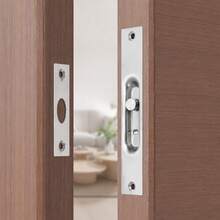 4 Inch Stainless Steel Concealed Door Lock Flush Slide Latch Bolt With Screws Silver (2/4/6 Pieces) - Concealed Door Bolt - View 5