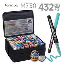 Languo New Color Series Heavy Color INK PRO 9-Piece Set, 3 Sets Total 27 Colors, 426/288/192/96/72/48 Rich Ink Acrylic Marker Set, First Day Of School - Multicolor - View 21