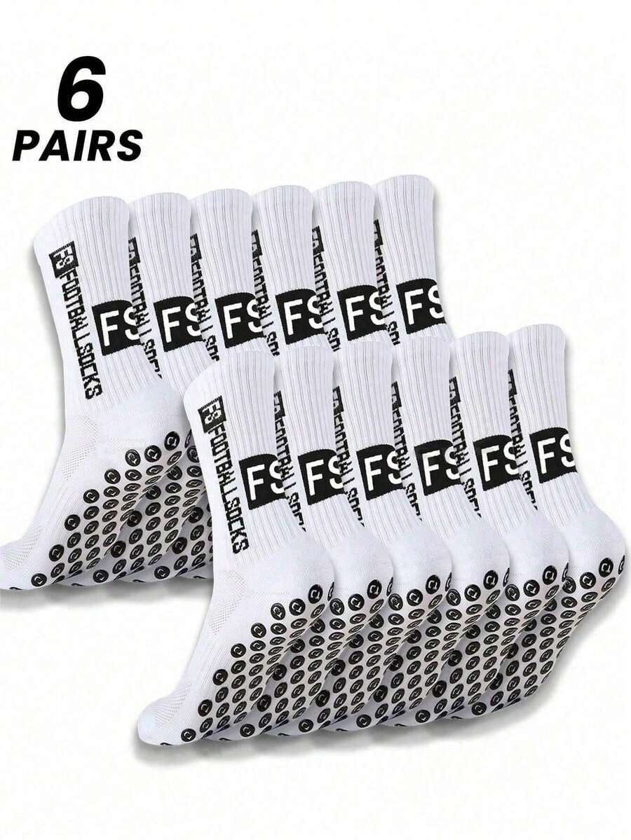 10/6/3/1 Pair New Football Sports Socks FS Anti-Slip Thick Terry Bottom - Multicolor - View 1