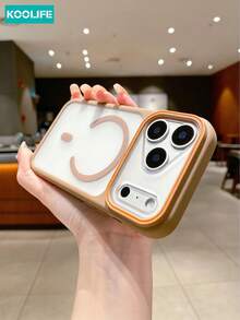 KOOLIFE 磁吸奢華磨砂半透明 PC 背板，親膚觸感，全方位防護，防震防摔 Apple 手機保護殼，相容 iPhone 18 Pro/18 Pro Max/17 Pro Max/16 Pro Max/15 Pro Max/14 Pro Max/13 Pro Max/17 Pro/16 Pro/15 Pro/14 Pro/13 Pro/17/16/15/14/13/12 Pro Max/12 Pro/12/11 機型；適合男女日常佩戴，節日禮物首選 - 透咖 - 查看 3