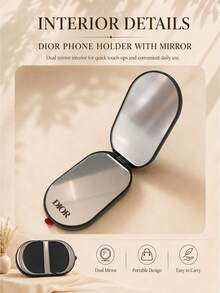 Dior Phone Stand Mirror 6.5*4.7cm, Built-In Makeup Mirror With 3M Strong Adhesive, Supports Phone, Suitable For Personal Use Or As A Gift - Dior Phone Stand Mirror - View 7
