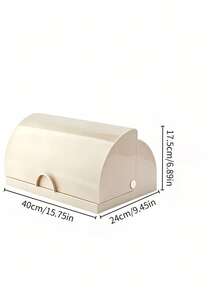 Roll Top Bread Box, Large Capacity Air Circulation Storage Container, Dust-Proof & Moisture-Proof Keep Bread Fresh Longer, Modern Countertop Organizer For Kitchen Pantry, Ideal For Home Cooks, Bakers & Family Daily Breakfast Storage - Random Color - View 9