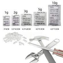 10/20/50/100/200/400 Packs - 1 Gram Desiccant Bead Packets For Storage, Moisture Absorption, Moisture Proof, Reusable, Suitable For Jewelry, Cameras, Clothes, Books, Iron Tools, Precision Instruments - White - View 11