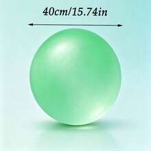 1pc Party Game Summer Water Polo (Random Color), Transparent Inflatable Balloons, Suitable For Swimming Pools, Courtyards, Beaches, And Outdoor Entertainment, Ideal For Family Gatherings And Swimming Pool Summer Activities - Multicolor - View 4