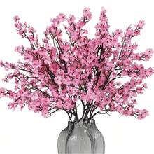 Pink Artificial Flowers Lavender Velvet Surface Imitation Lavender Flower Bouquet, Suitable For Weddings, Bridal Parties, DIY Floral Decoration At Home, Outdoor Gardens, DIY Floral Decoration For Parties, DIY Wreaths And Wedding Background Decoration - Baby Pink - View 2