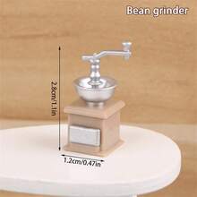 1pc Micro Scene Home Appliance Model, Micro Scene Milk Tea Shop Appliance Model, Ice Cream Machine Model, Milk Tea Bucket Model, Bean Grinder Model, Coffee Pot Model - Milk Tea Shop Equipment Set - View 10