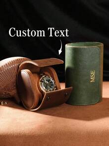 Kotak Jam Tangan Kulit Kustom, Gulungan Jam Tangan Perjalanan yang Dipersonalisasi, Kotak Jam Tangan Kulit Ukir Kustom, Kotak Penyimpanan Jam Tangan yang Dipersonalisasi, Kotak Pajangan Jam Tangan Kustom, Kotak Penyimpanan Jam Tangan, Kotak Penyimpanan Perhiasan dan Jam Tangan Serbaguna, Kotak Jam Saku, Kotak Jam Tangan Kustom, Kotak Penyimpanan Jam Tangan Kulit, Hadiah untuk Pengiring Pengantin Pria, Hadiah Pernikahan, Hadiah Hari Ayah - MultiWarna - View 2