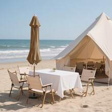 Replacement Canopy For Roman Umbrellas, Beach Umbrellas, And Patio Umbrellas, One Piece (Frame Not Included). Please Refer To The Image For Size Before Purchasing. - Khaki - View 10