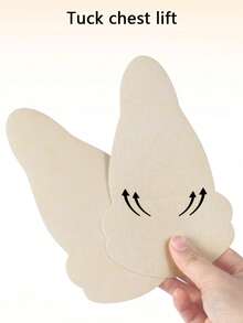 10pcs Disposable Gourd-Shaped Non-Woven Fabric Nipple Covers, Self-Adhesive Invisible Skin-Friendly Anti-Protrusion Strapless Pads - Multicolor - View 5