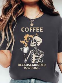 Women T-Shirts - 黑色 - 查看 1