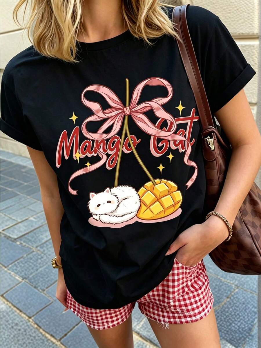 Women T-Shirts - 黑色 - 查看 1