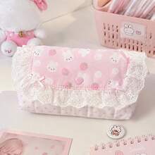 1pc Pink Multi-Function Storage Bag, Card Holder, Passport Holder And Coin Purse, Multi-Compartment Design, Compact Card, Pen, Note And Coin Organizer, Suitable For School, Travel And Daily Use, Multiple Styles Available - Foldable Storage Bag - View 10
