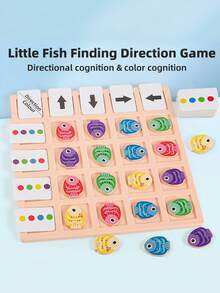 Children's Educational Fish-Shaped Jigsaw Puzzle Game, For Exercising Logical Thinking And Training Educational Toys - Multicolor - View 1