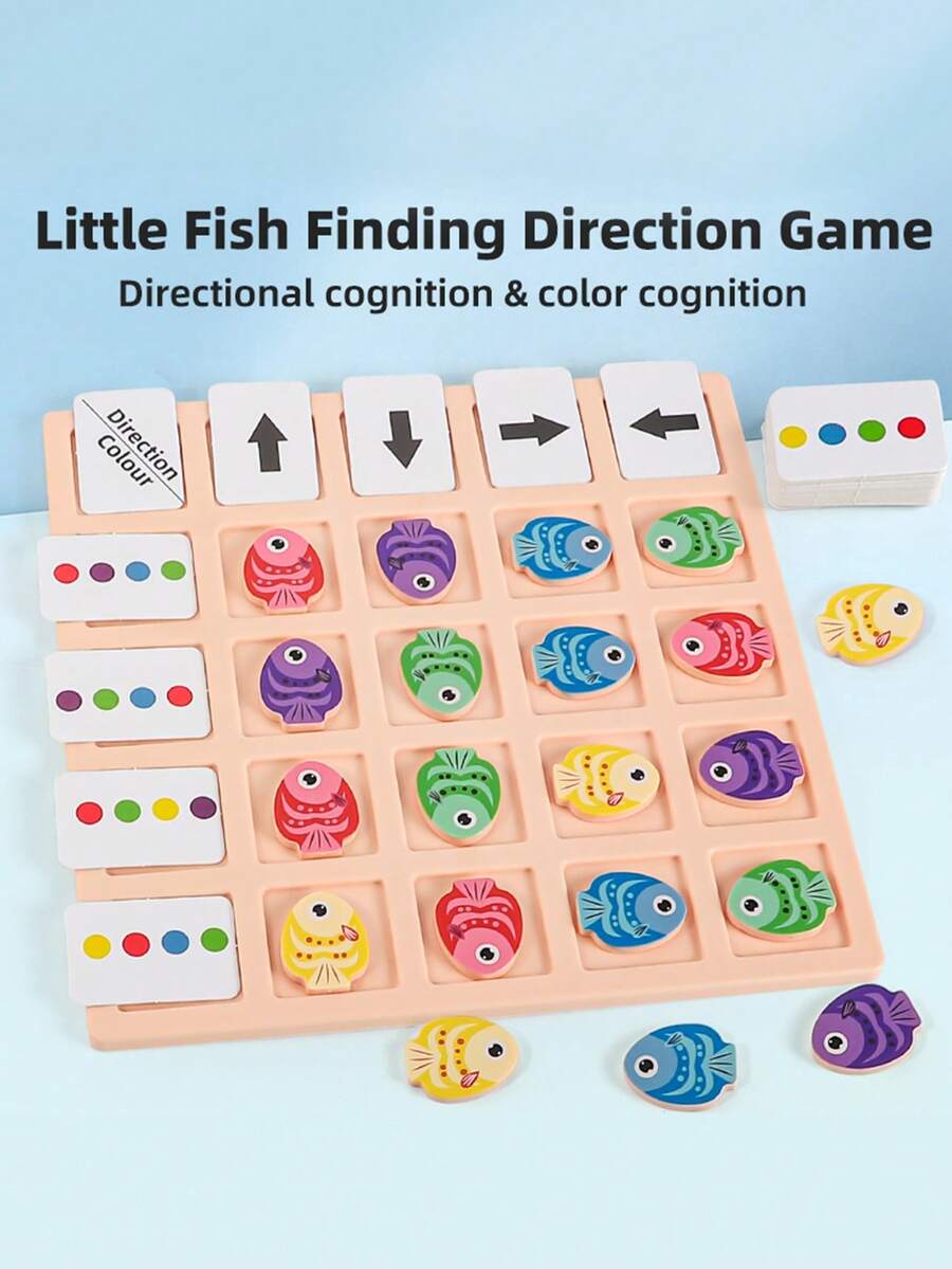 Children's Educational Fish-Shaped Jigsaw Puzzle Game, For Exercising Logical Thinking And Training Educational Toys - Multicolor - View 1