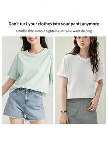 Lace Trim Hem Waistband, Adjustable Hem Regulator, Invisible Button Extender, Suitable For T-Shirts, Dresses, Shirts, Sweaters And Pants, Used To Shorten Clothing Length, Universal Home Sewing Tool - Multicolor - View 9