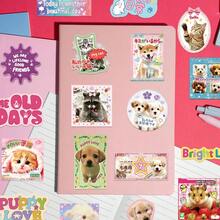 SCXXBSW 50pcs Cute Animal Japanese Stickers, Cool Anime Decorative Stickers, Classic Gift Decorations, Excellent Value Cute Cartoon Stickers, Waterproof And Durable, Phone Case Decorations, Can Be Applied To Laptops, Ideal Holiday Gift Choice - Multicolor - View 6