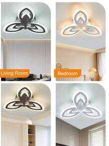 Luxury LED Ceiling Light, Black & White Dual Color Options, Elegant Light & Shadow Effect, Exquisite Texture. Suitable For Modern, Nordic, Luxury Home Decor, Can Be Installed In Bedroom, Entrance Hallway, Balcony, Living Room And Other Spaces, Warm & Transparent Lighting, Easy Installation, Combines Lighting & Decorative Functions, Creates A Sophisticated Home Environment. - MT-3T Ceiling Light - View 10
