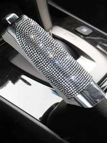 Hand Brake Handle Cover, Car Hand Brake Protector, Made Of High-Quality ABS Plastic, Full Rhinestone Hand Brake Protective Cover Decoration, Durable, Suitable For Car And SUV Interior Accessories - A - View 15